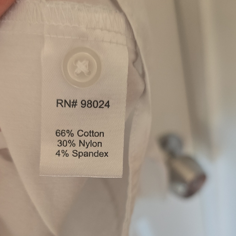 Women's White Button Down Shirt - Picture 5 of 5